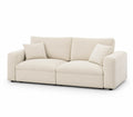 3-osobowa sofa z tkaniny sztruksowej Beżowy