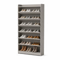 Regał na Buty 10 Półek Szary 180x90x30 cm Płyta MDF
