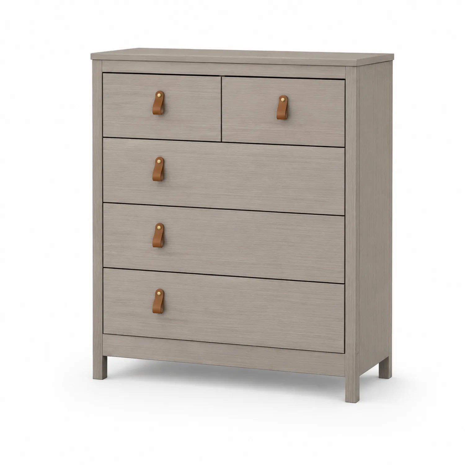 Komoda z 5 szufladami MDF Szara